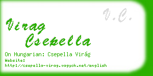virag csepella business card